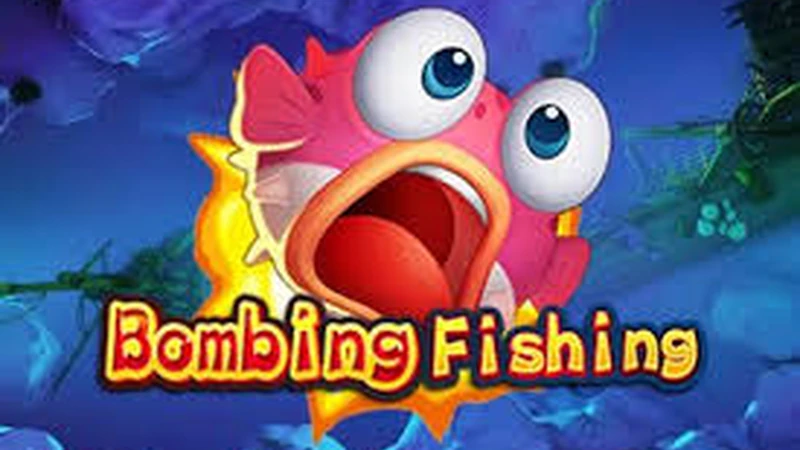 Bombing Fishing game artwork with explosive bomb crab character